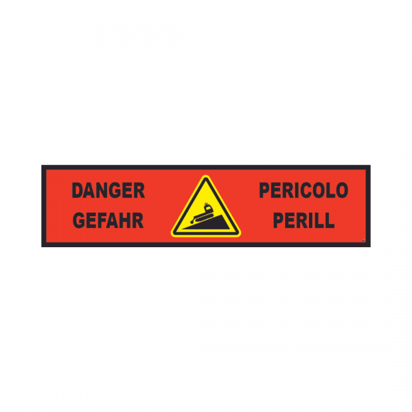 Banderole horizontale 2000X500 "DANGER" Damage FR-DE-IT-CA  # MONTEE BANH016-M